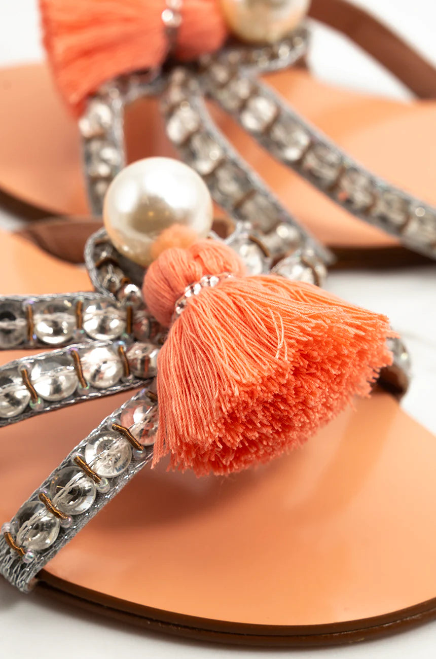 Tara Tassel 2.0 - Coral | Summer Soles '26 | Miaasa | Footwear
