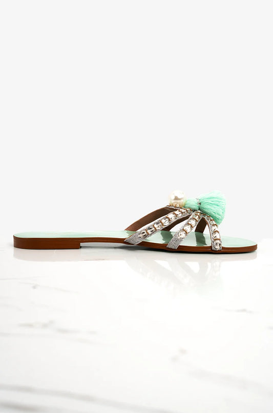 Tara Tassel 2.0 - Mint Green | Summer Soles '26 | Miaasa | Footwear