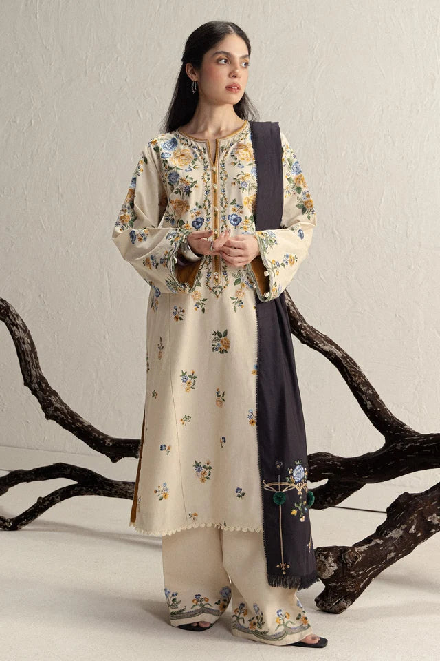 ASMANI-9B | COCO WINTER UNSTITCHED ’26 | COCO BY ZARA SHAHJAHAN