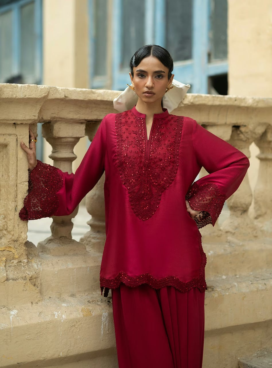 Crimson Cascade | Eid Edit '26 |  Zainab Chottani
