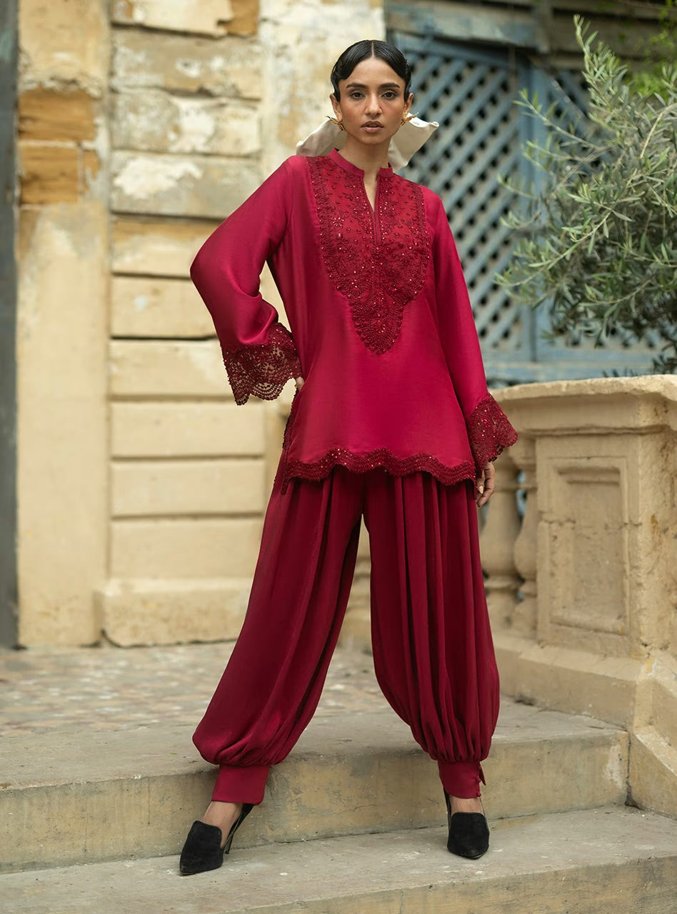 Crimson Cascade | Eid Edit '26 |  Zainab Chottani