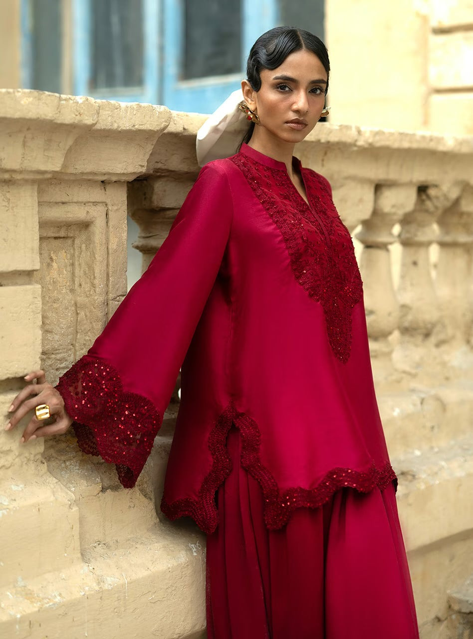Crimson Cascade | Eid Edit '26 |  Zainab Chottani