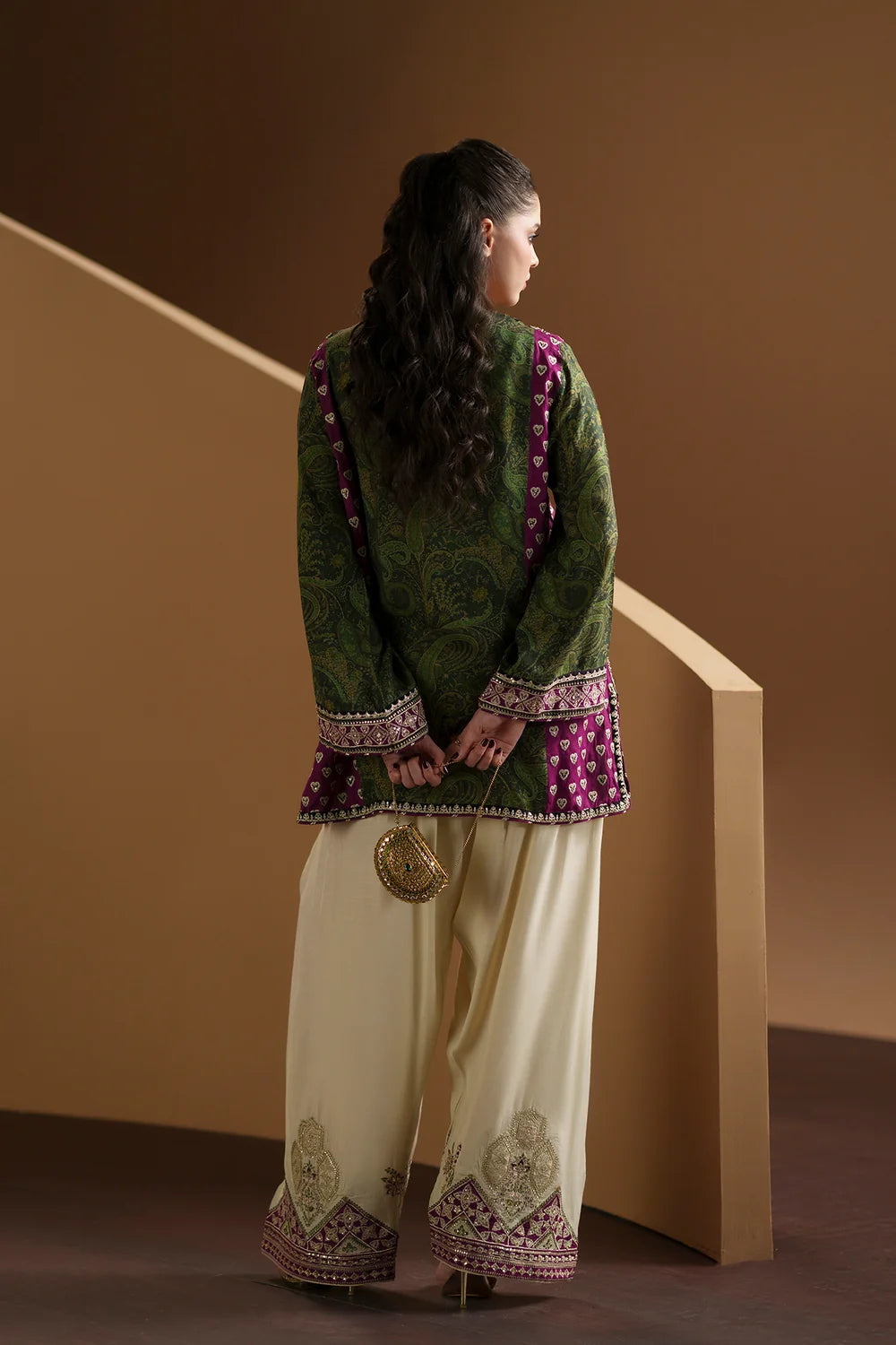 KHAKI | E1227/104/119 | Women Boutique | Ethnc (RTS)