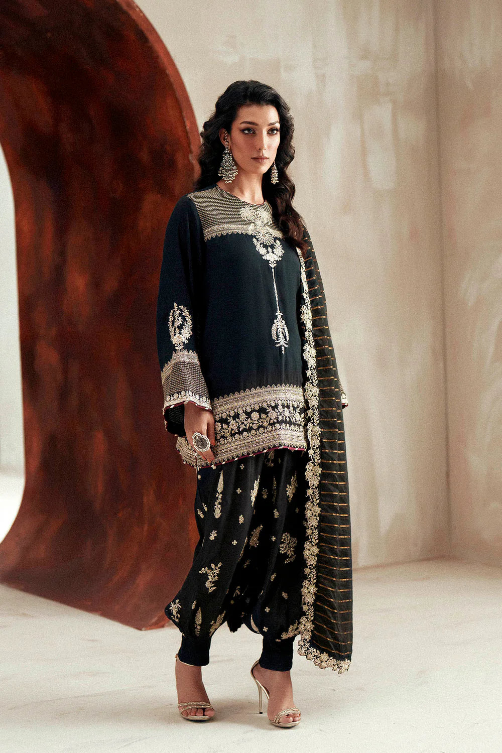 JET BLACK | E1107/104/902 | women Boutique- Eid Collection | Ethnc