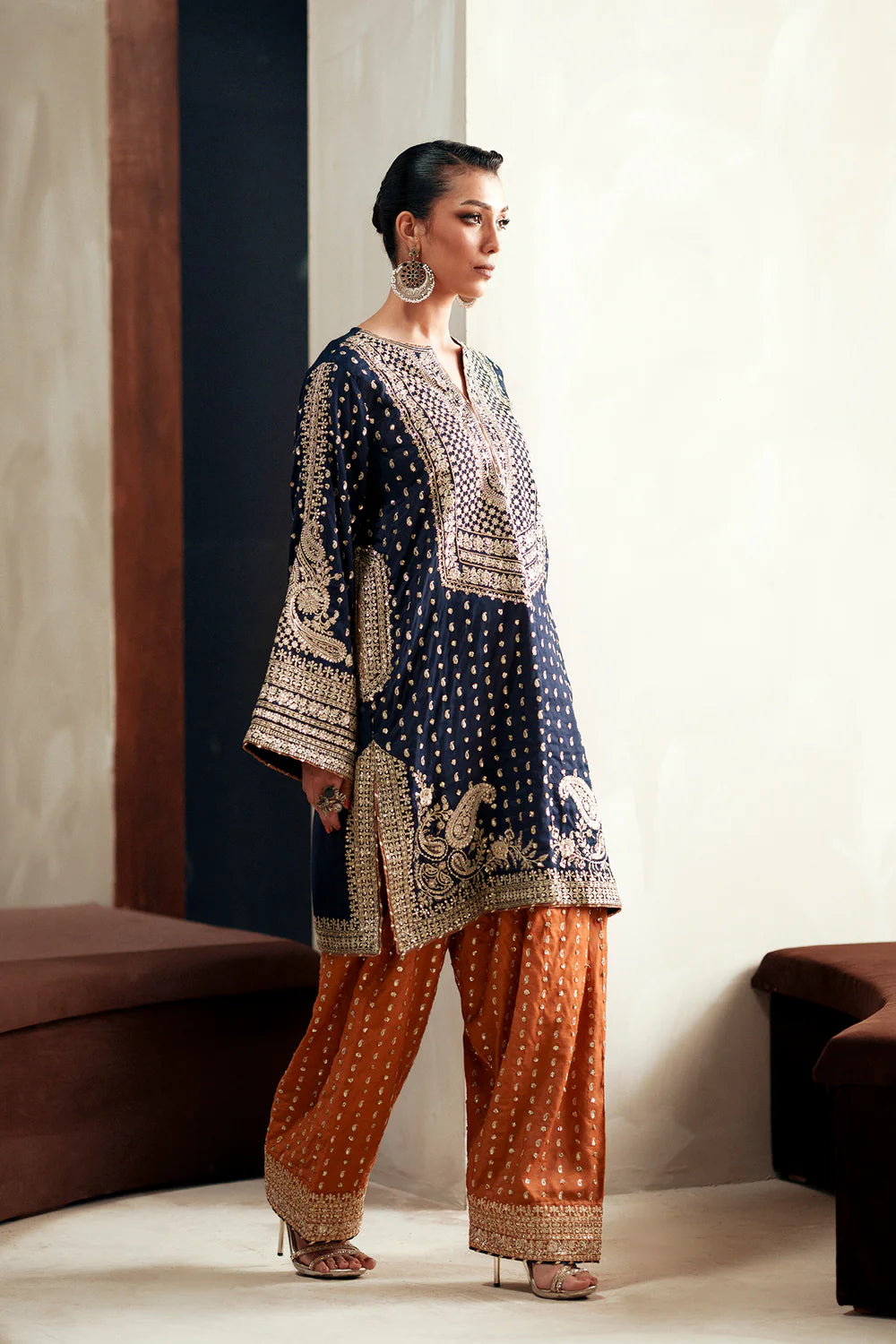 COBALT | E1093/104/623 | women Boutique- Eid Collection | Ethnc