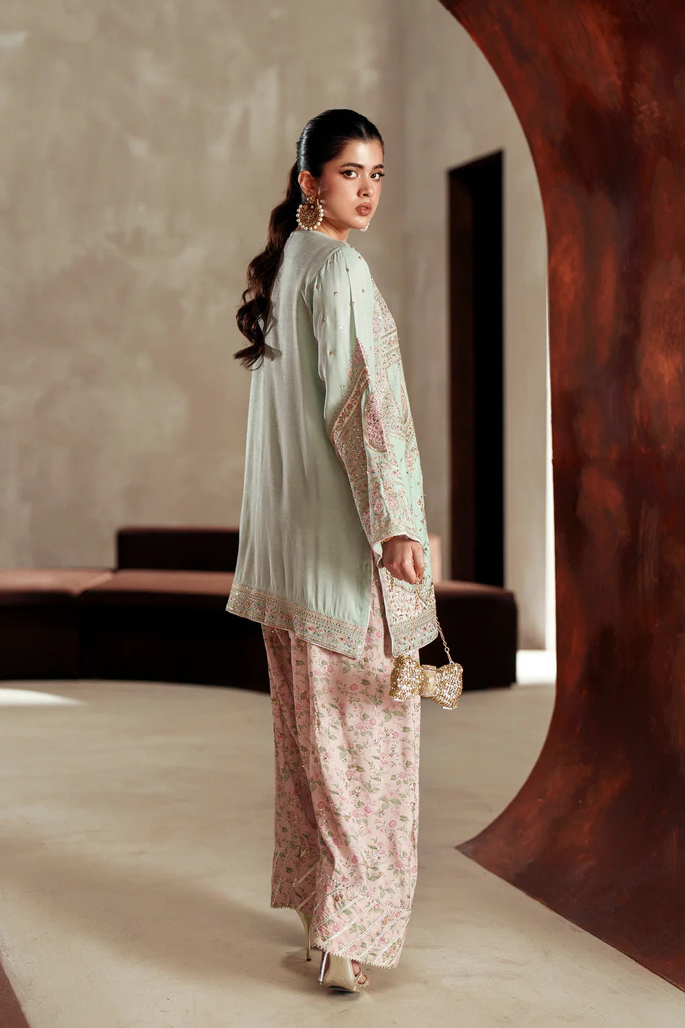 ICE GREEN | E1106/104/719 | women Boutique- Eid Collection | Ethnc