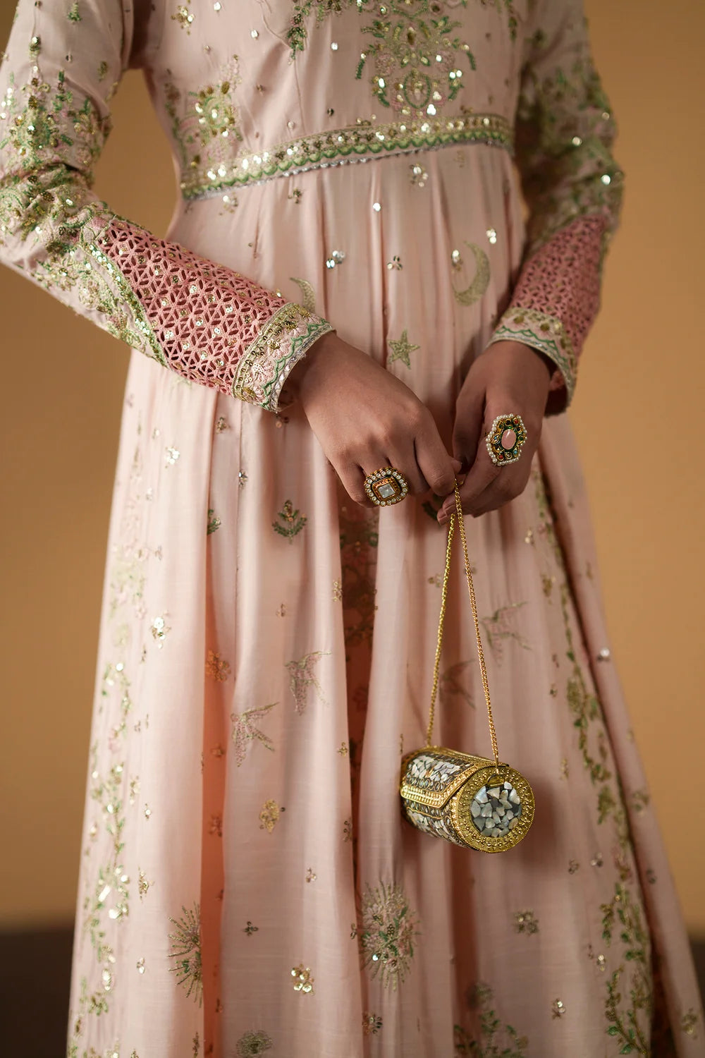 PALE CORAL | E1133/104/329 | Women Boutique | Ethnc