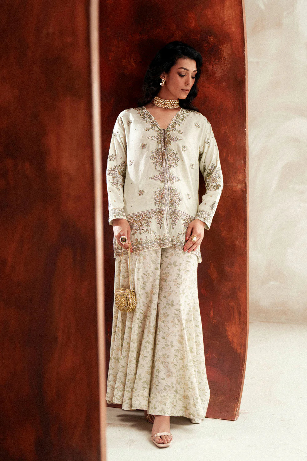 PASTEL GREEN | E1120/104/722 | women Boutique- Eid Collection | Ethnc