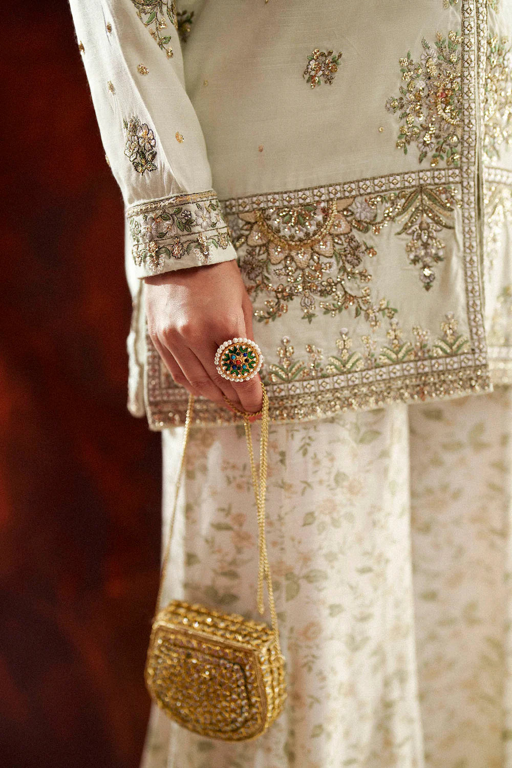 PASTEL GREEN | E1120/104/722 | women Boutique- Eid Collection | Ethnc