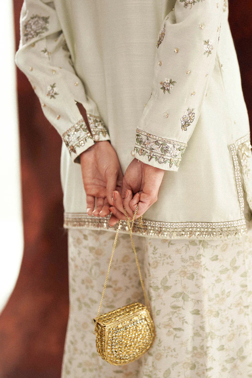 PASTEL GREEN | E1120/104/722 | women Boutique- Eid Collection | Ethnc