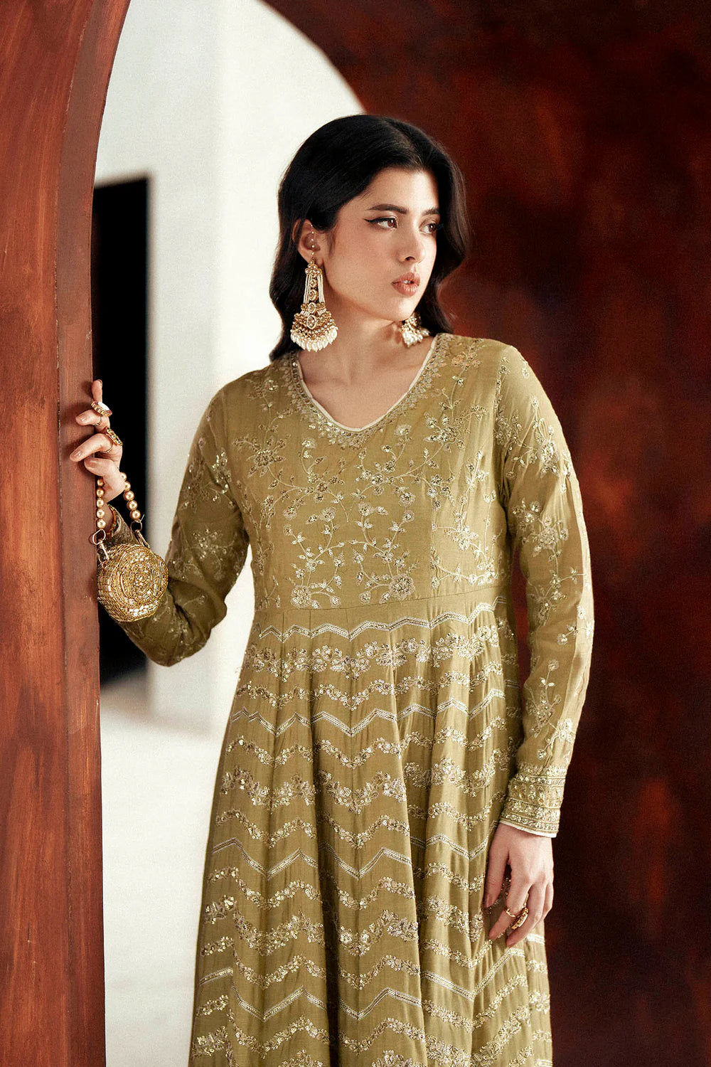 OLIVE | E1079/104/121 | women Boutique- Eid Collection | Ethnc