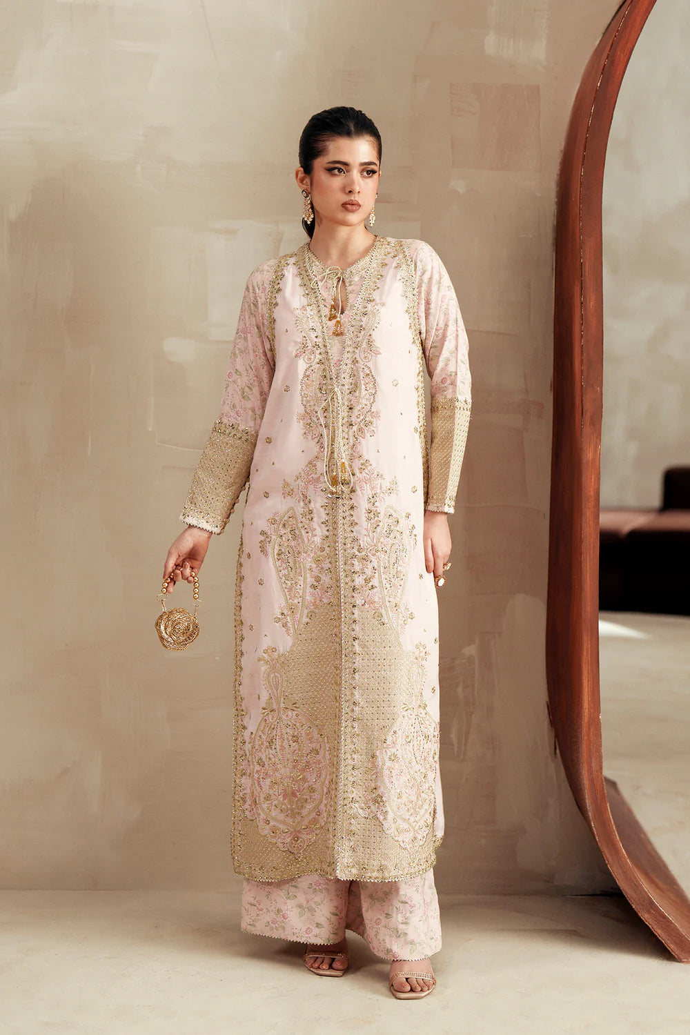 PALE CORAL | E1116/104/328 | women Boutique- Eid Collection | Ethnc