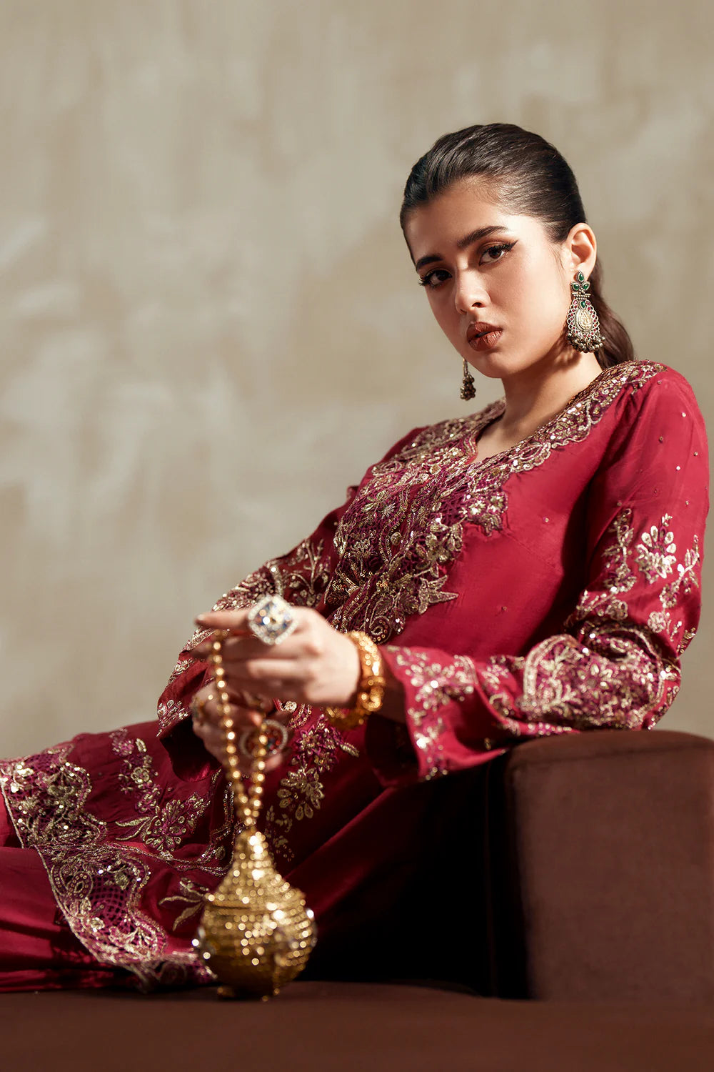 BROWN | E1108/104/310 | women Boutique- Eid Collection | Ethnc