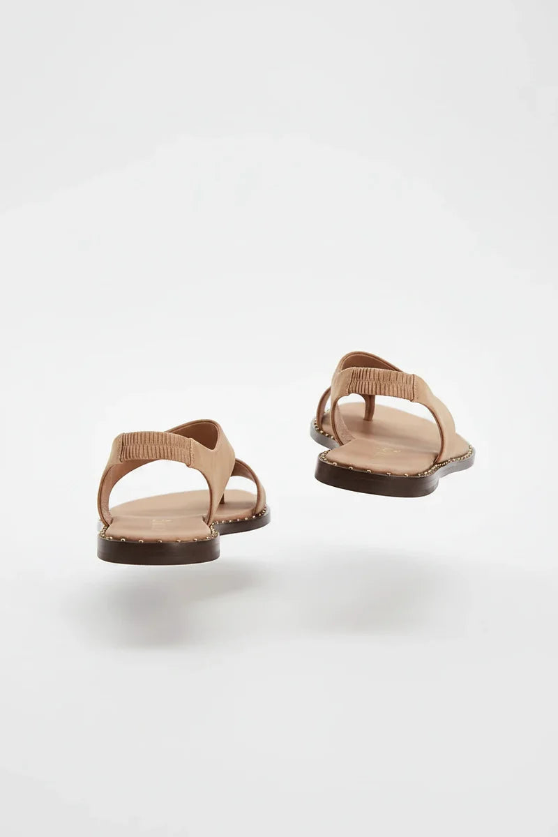 SAND NUBUCK FLATS (ZBN-26017) | ZAIB | FOOTWEAR