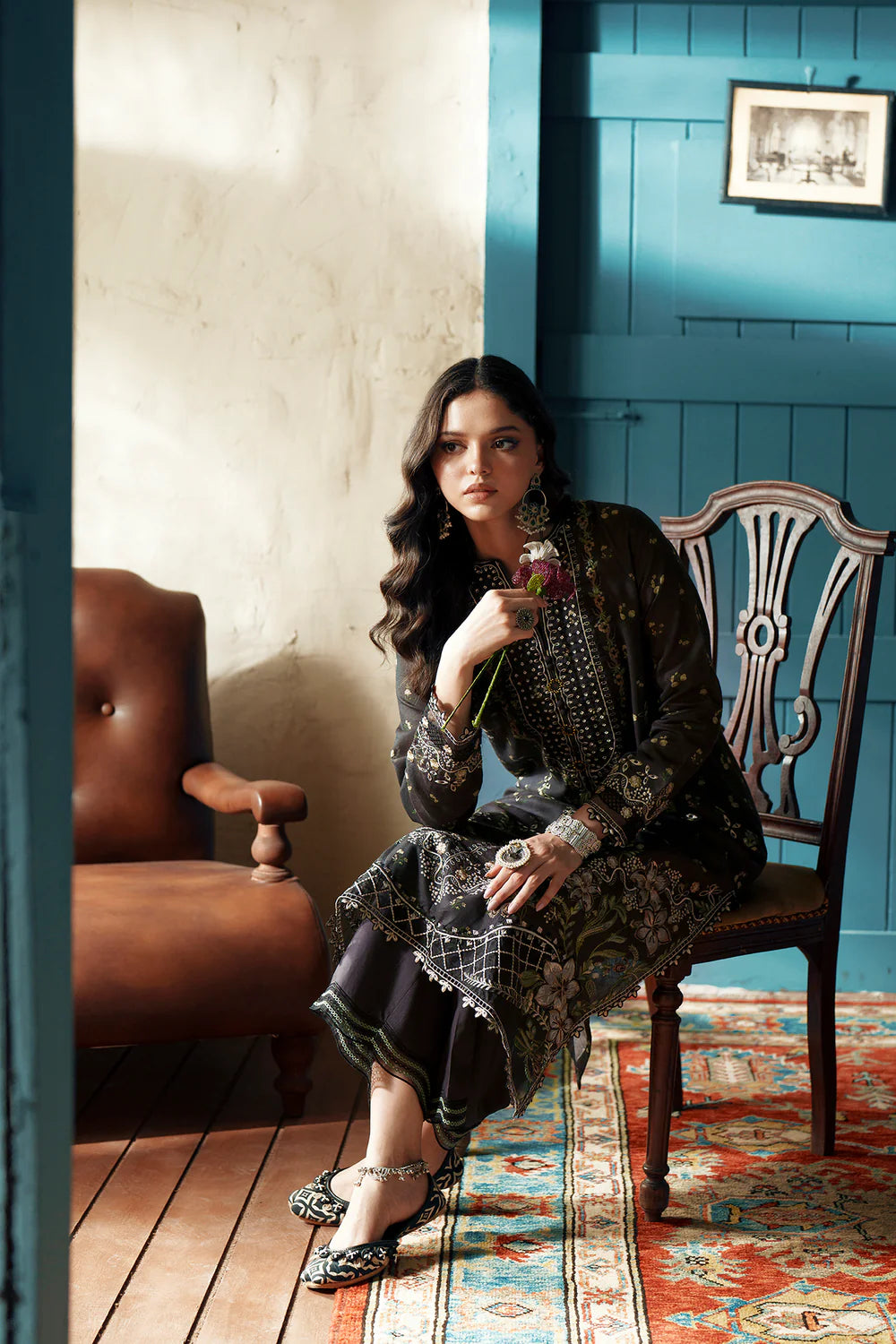 JET BLACK | E4180/103/902 | Women Rozana - Eid Collection | Ethnc