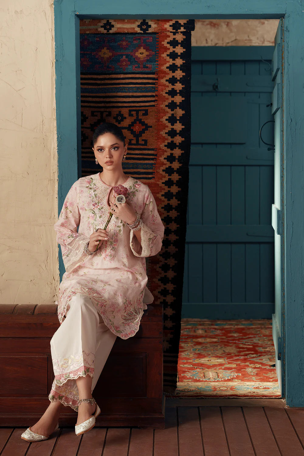 LIGHT PINK | E4412/103/316 | Women Rozana - Eid Collection | Ethnc
