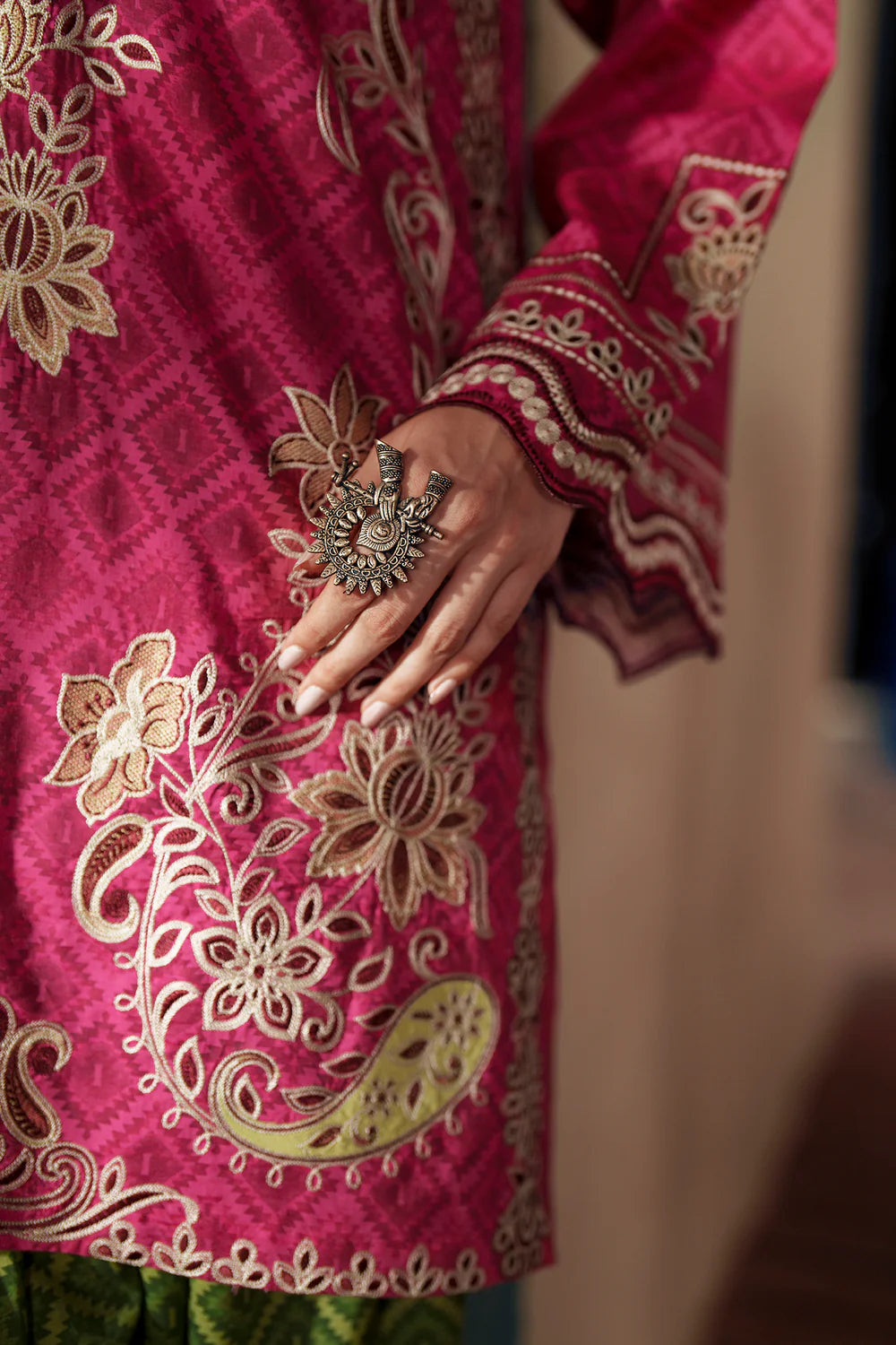 HOT PINK | E4507/103/405 | women Boutique- Eid Collection | Ethnc