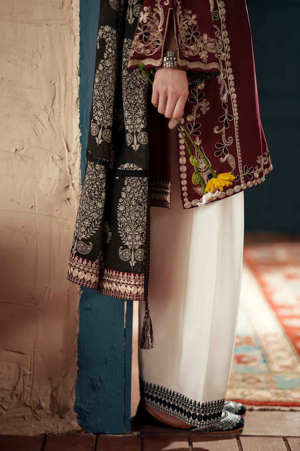 GRAPE WINE | E4448/103/304 | Women Rozana - Eid Collection | Ethnc
