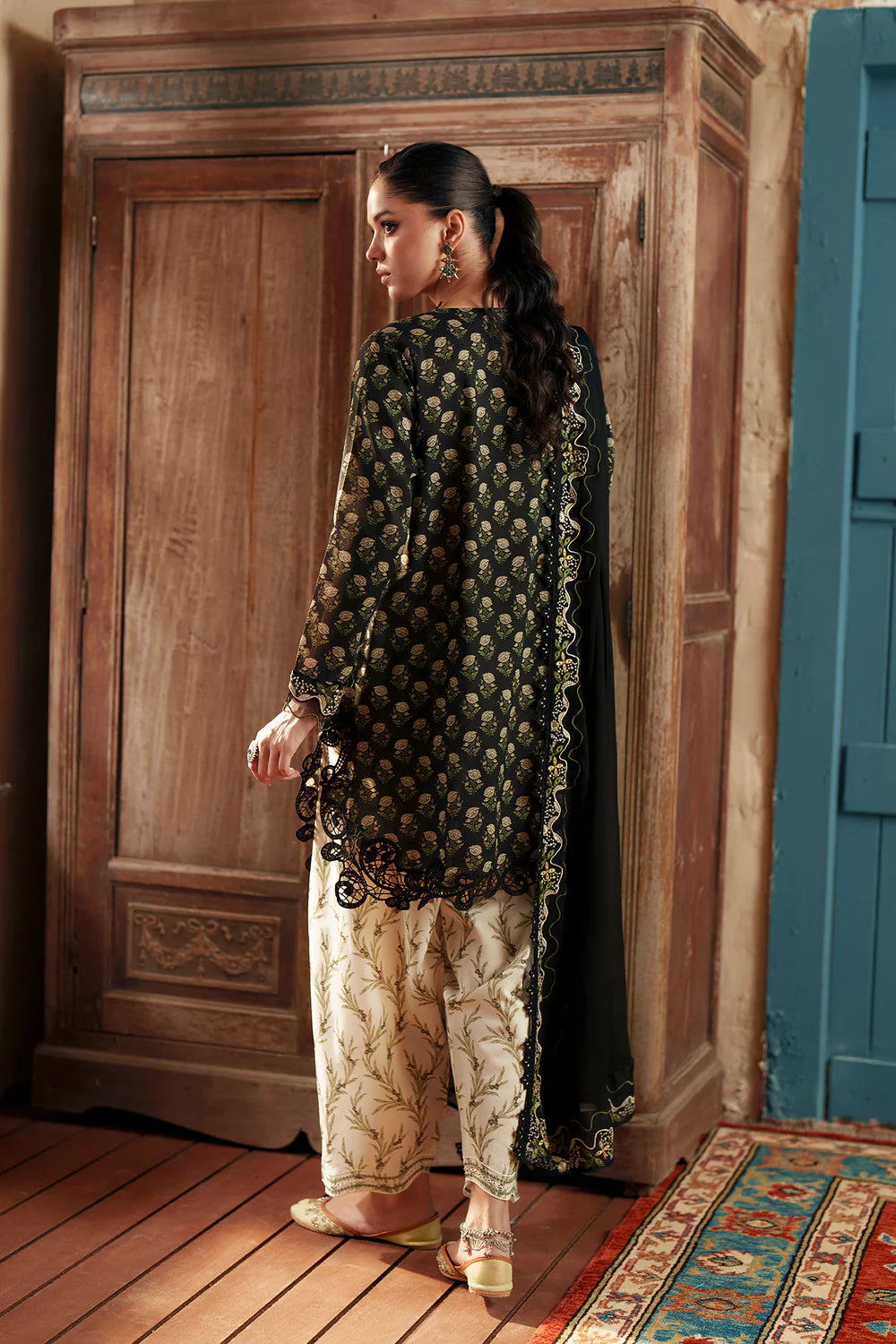 JET BLACK | E4477/103/902 | Women Rozana - Eid Collection | Ethnc