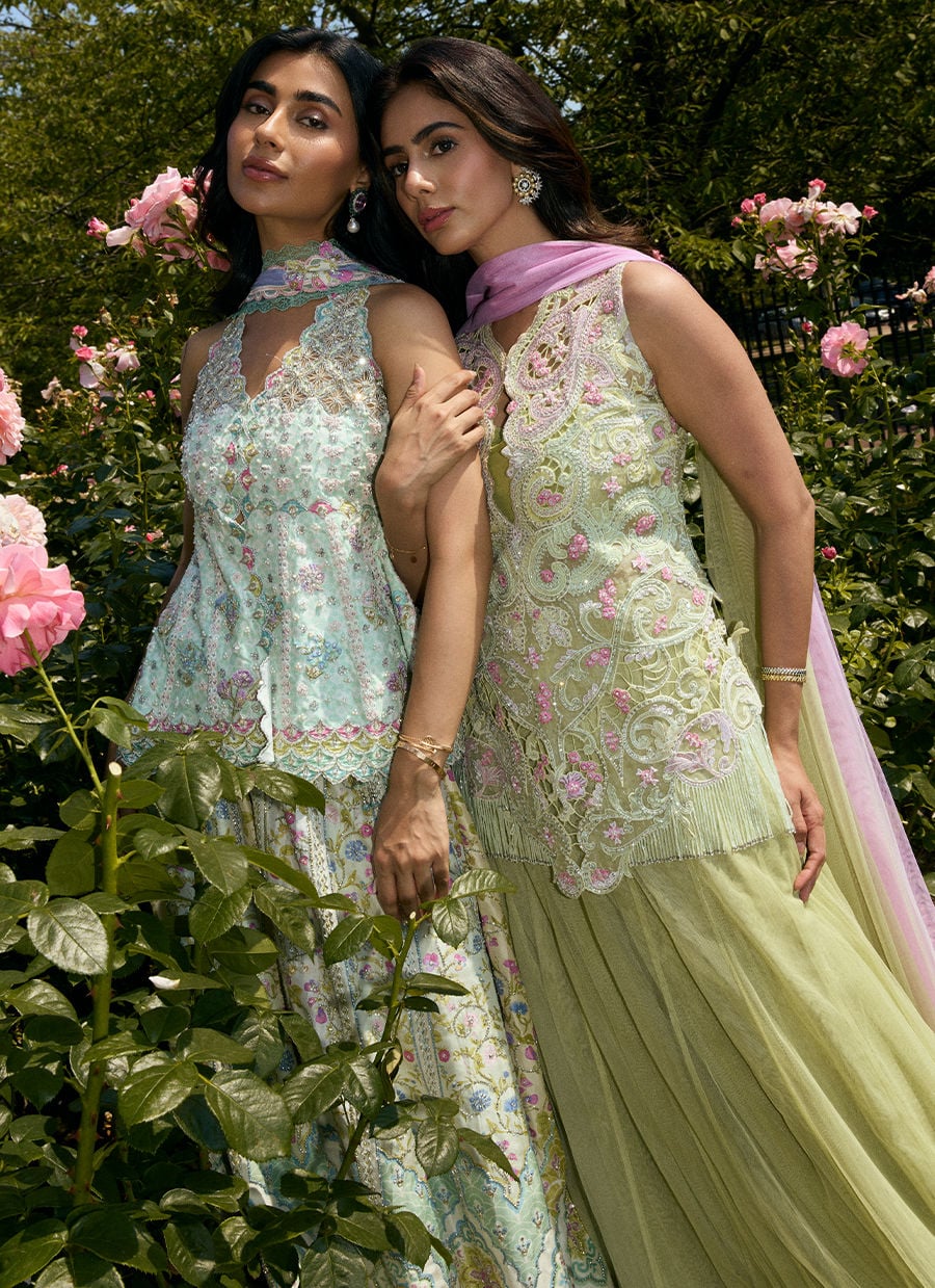 Danica Short Shirt With Lehenga | MALA DESTINATION WEDDING | FARAH TALIB AZIZ