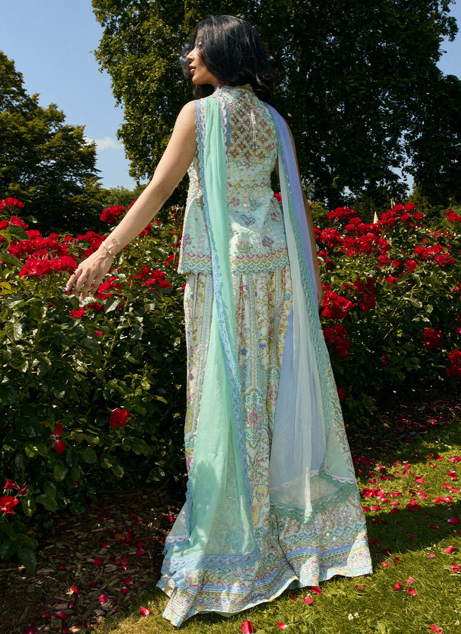 Jessy Peplum With Dhaka Pants | MALA DESTINATION WEDDING | FARAH TALIB AZIZ