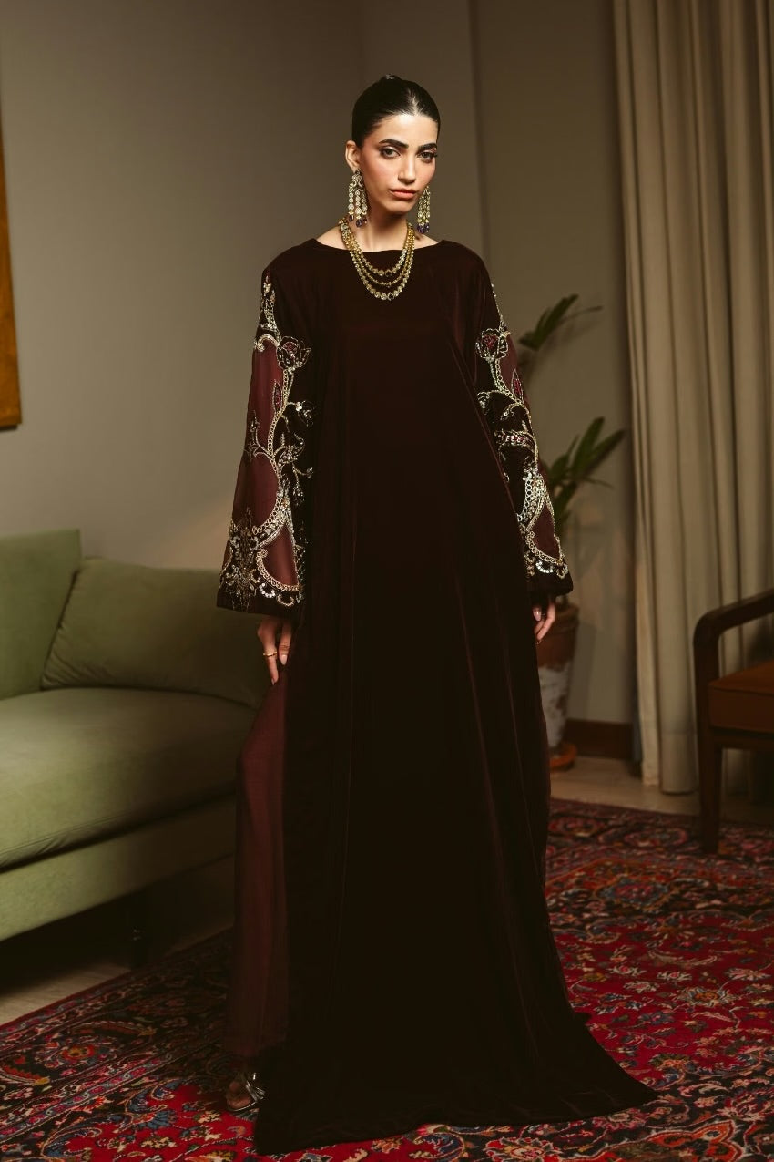 Garnet Reverie Kaftan (D-01) | The Overture '26 | Ammara Khan