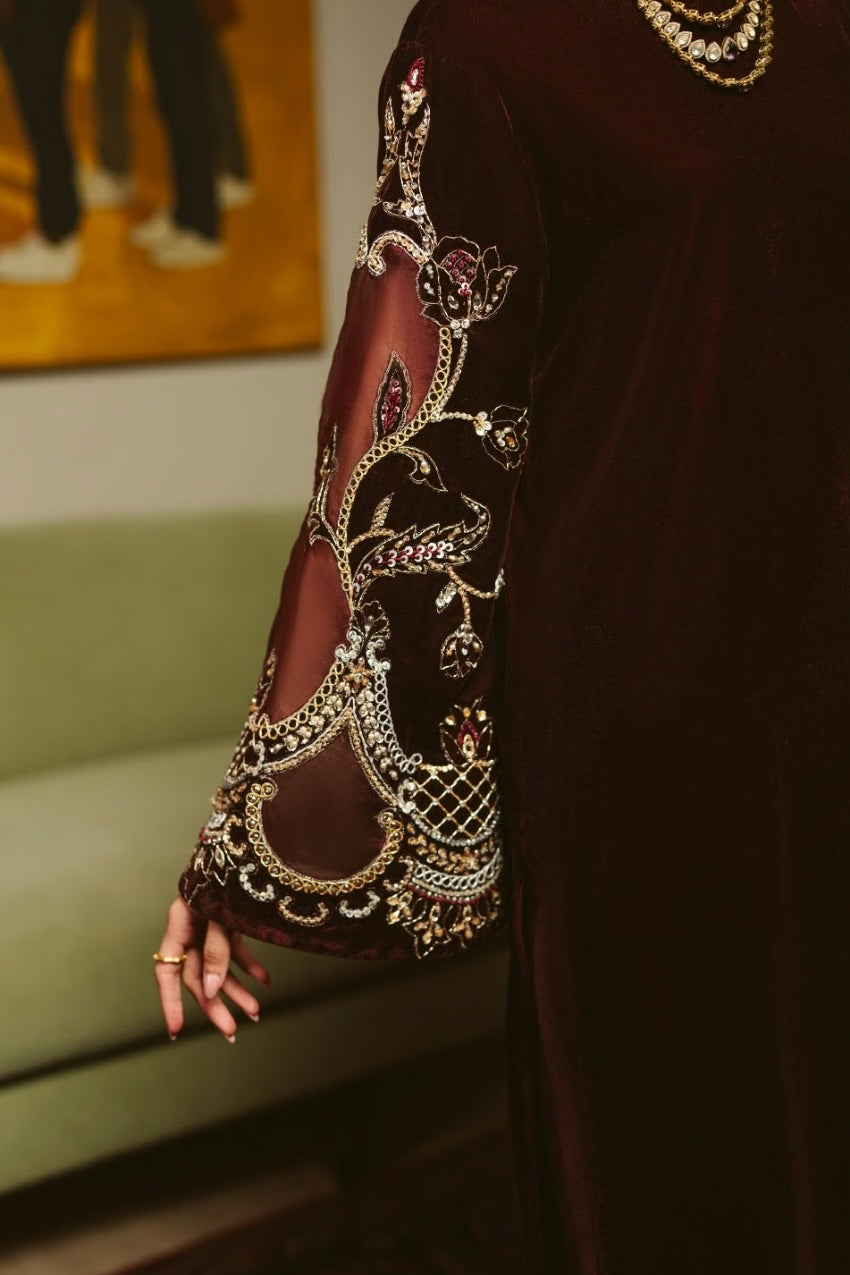 Garnet Reverie Kaftan (D-01) | The Overture '26 | Ammara Khan