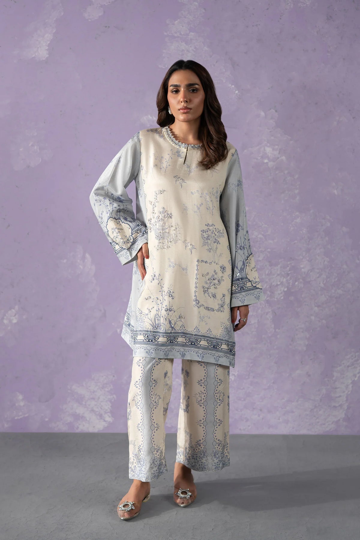 Chinoserie Matching Set (D-05) | Flo II '26 | Ammara Khan