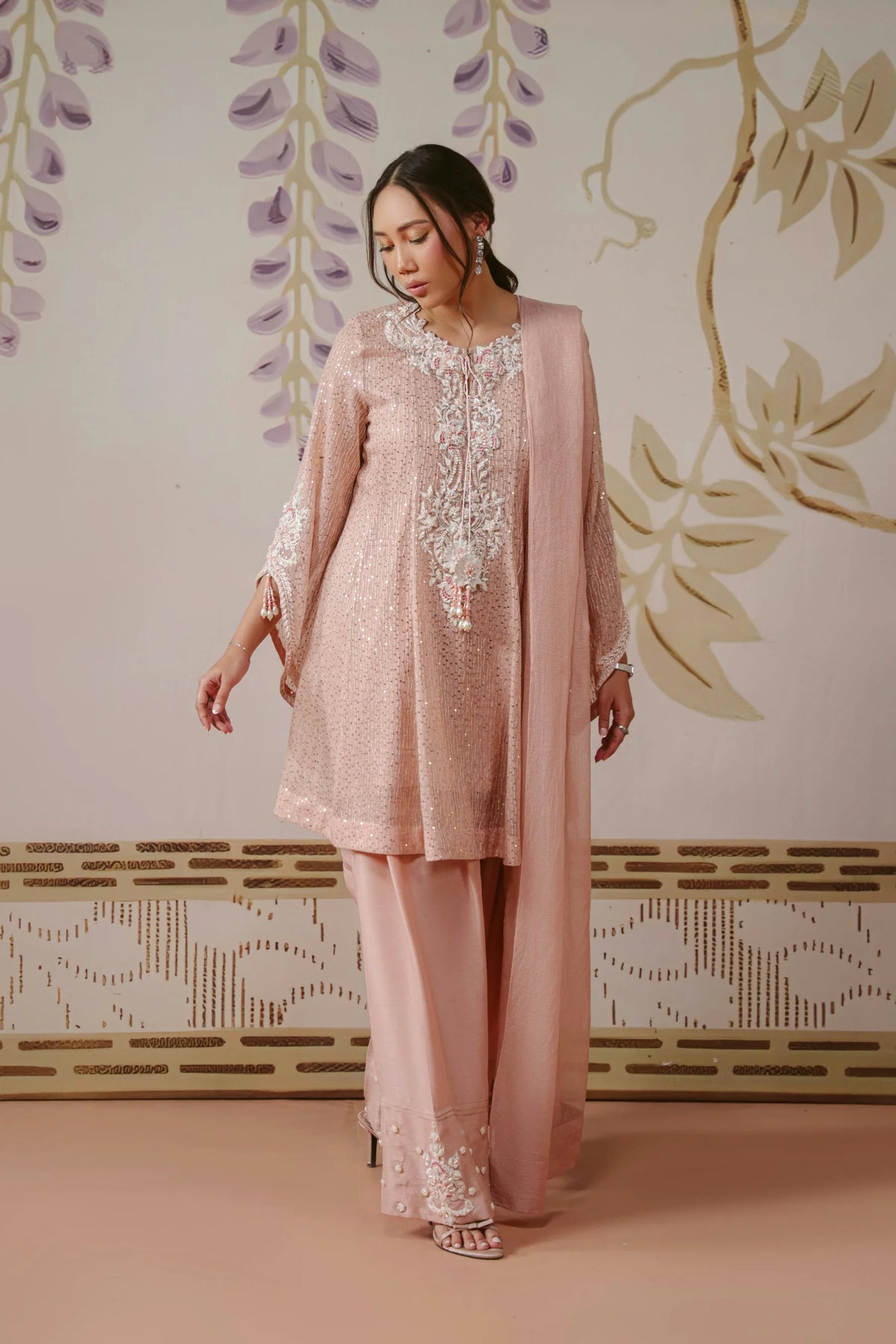 Peach Shimmer (D-08) | Siena '26 | Ammara Khan