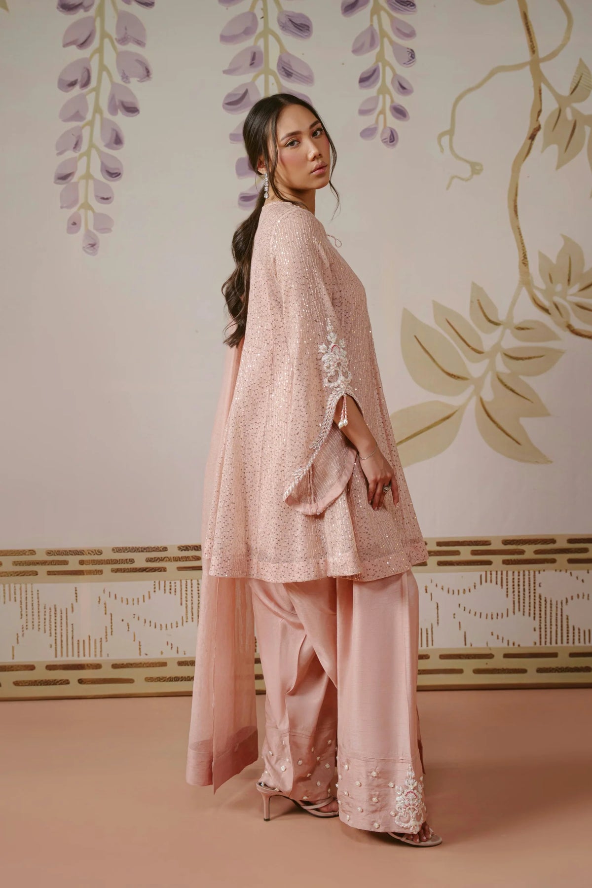 Peach Shimmer (D-08) | Siena '26 | Ammara Khan