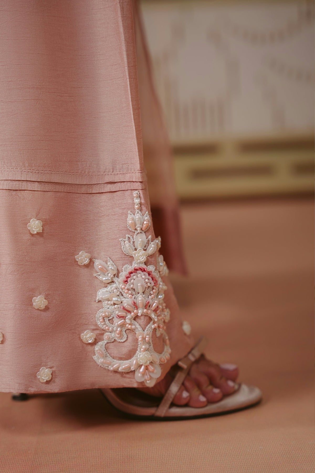 Peach Shimmer (D-08) | Siena '26 | Ammara Khan
