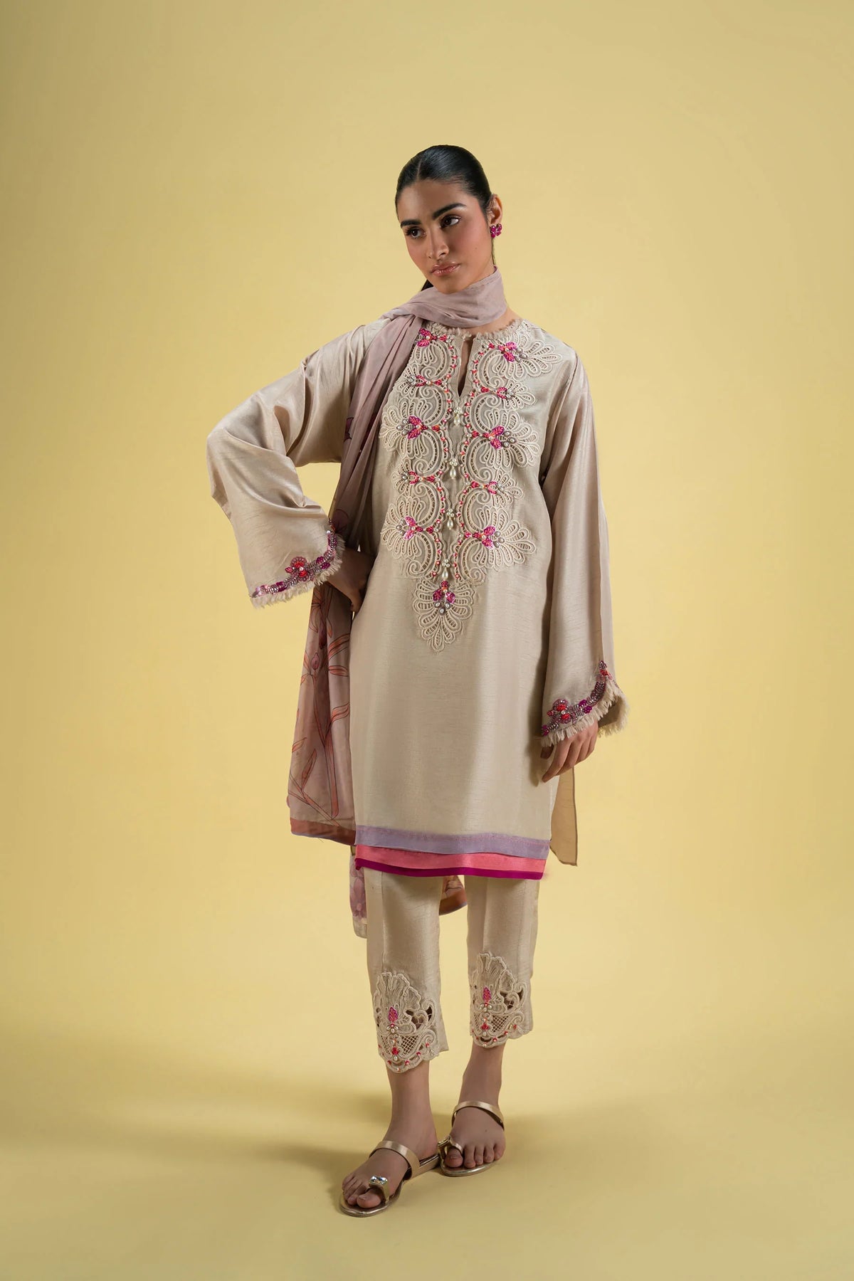 Multi Kali Lehnga Choli (D-06) | Ronaq'25 | Ammara Khan