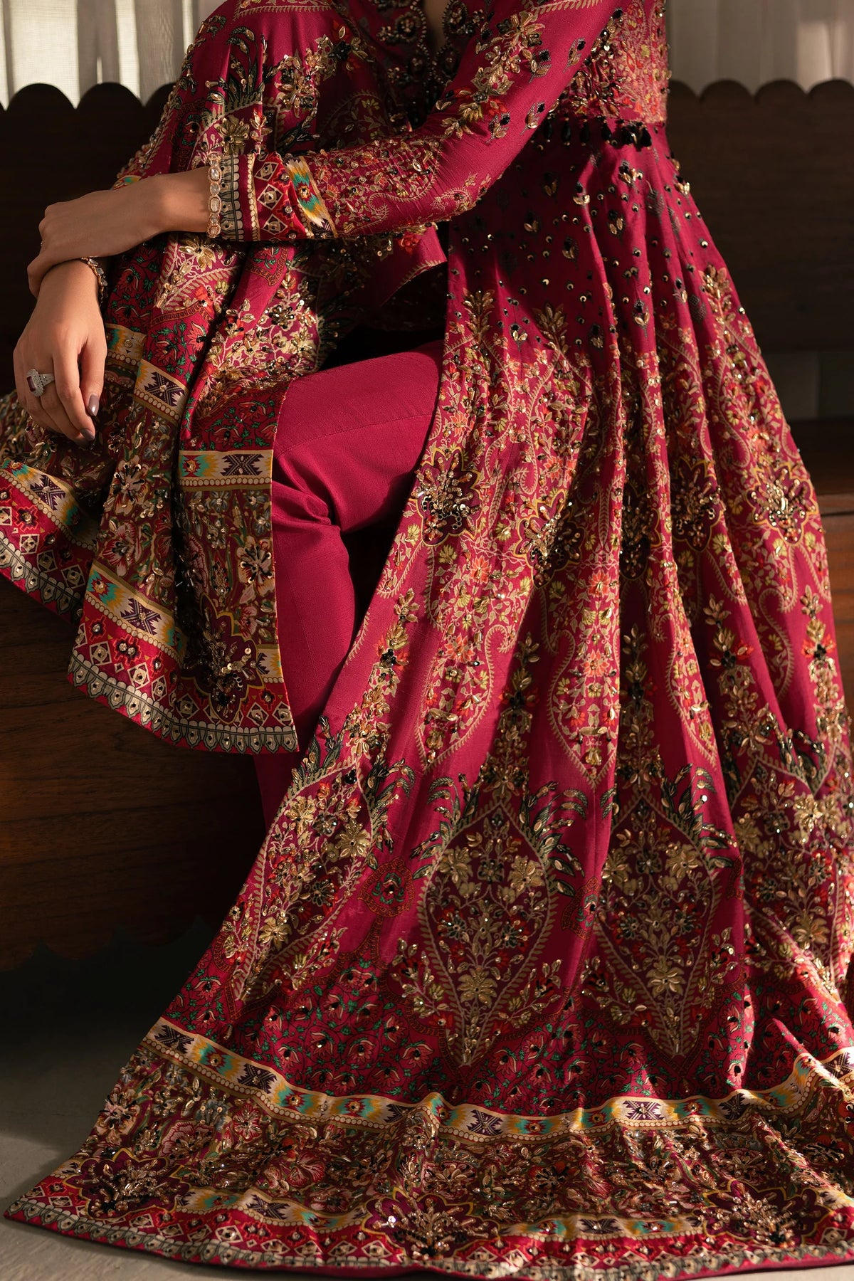 Fuchsia Kalidar Peshwas (D-05) | Ronaq'25 | Ammara Khan