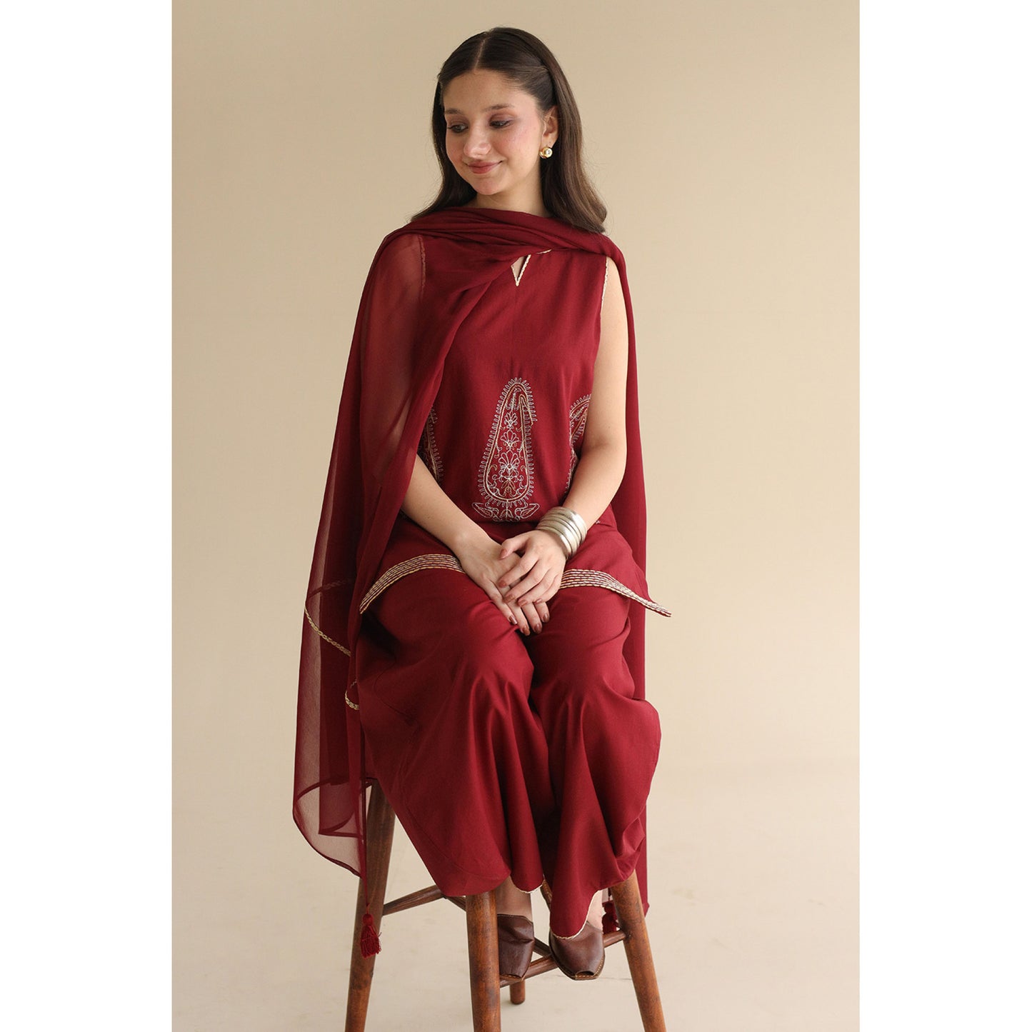 MAROON OUTFIT | MONSOON ‘26 | DYOT