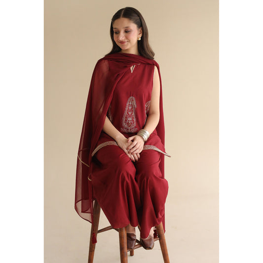 MAROON OUTFIT | MONSOON ‘26 | DYOT