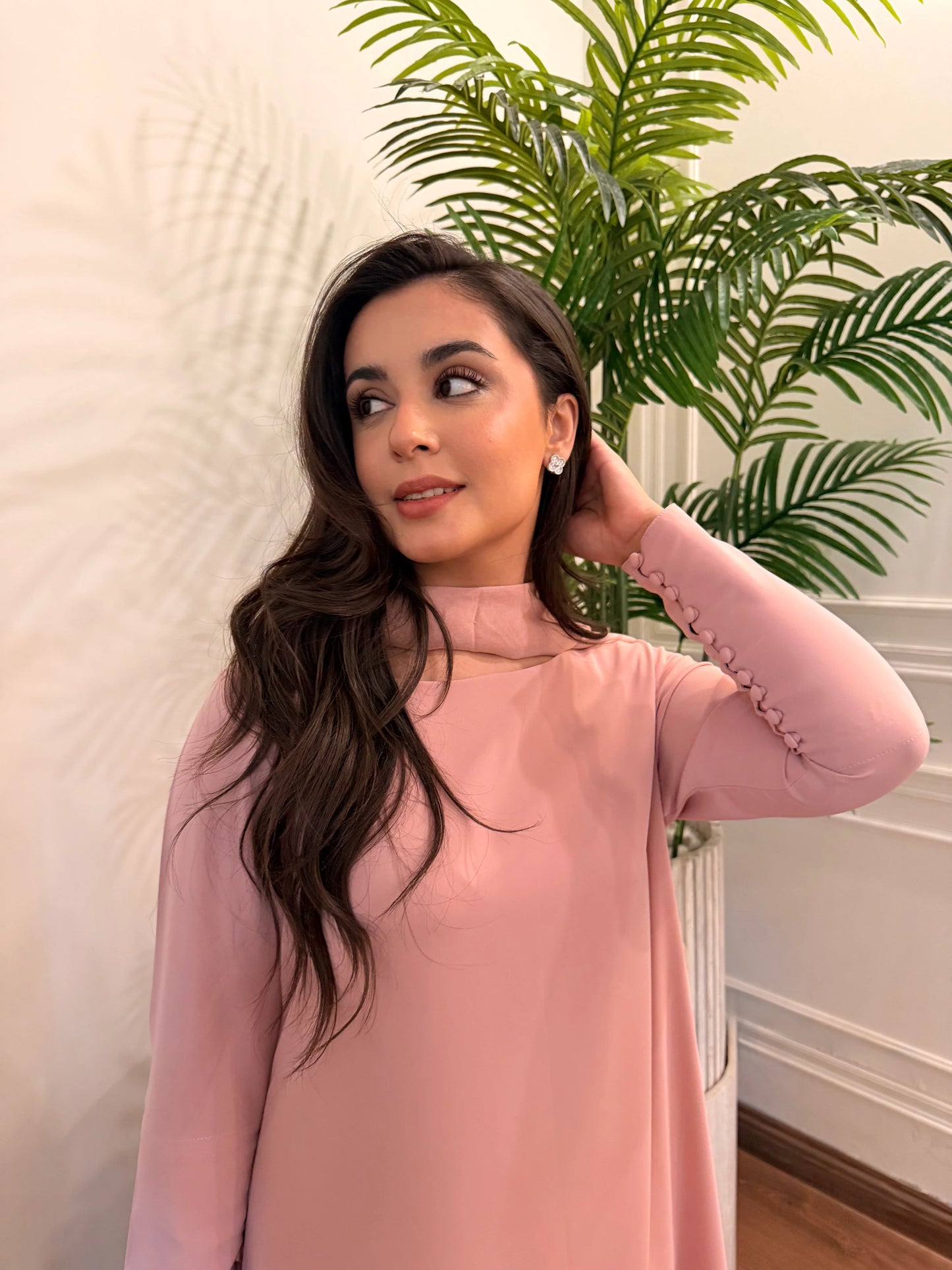 PINK BUTTONED SET | Sak Atelier