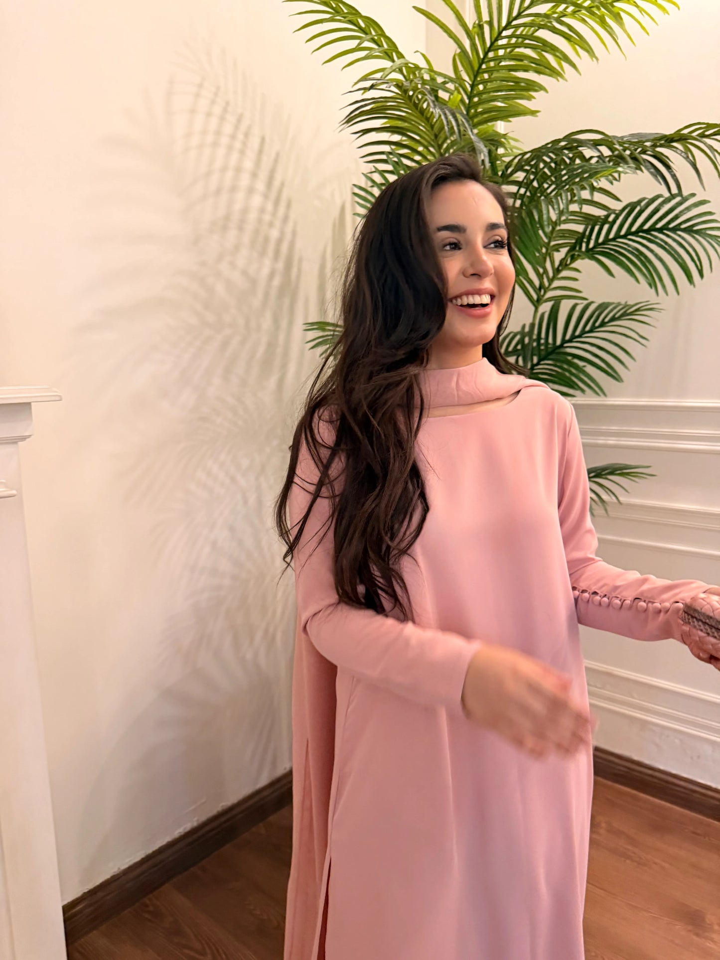 PINK BUTTONED SET | Sak Atelier
