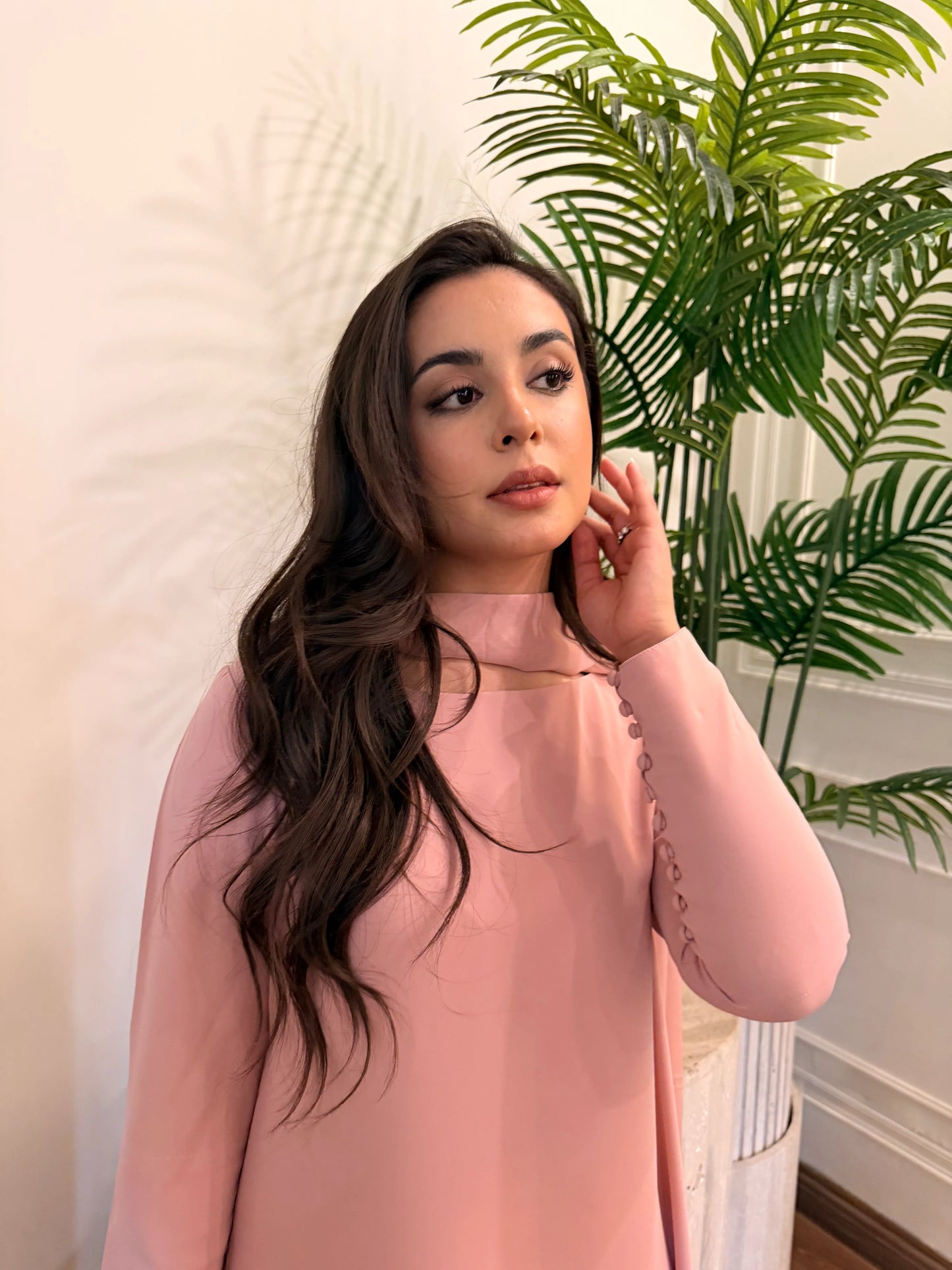 PINK BUTTONED SET | Sak Atelier