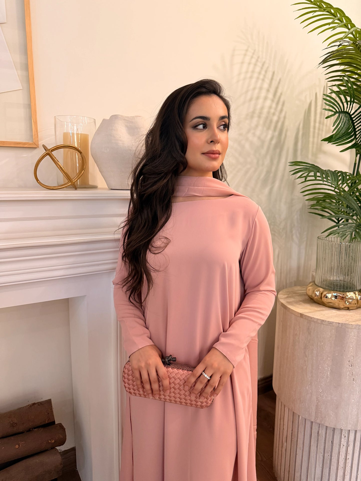 PINK BUTTONED SET | Sak Atelier