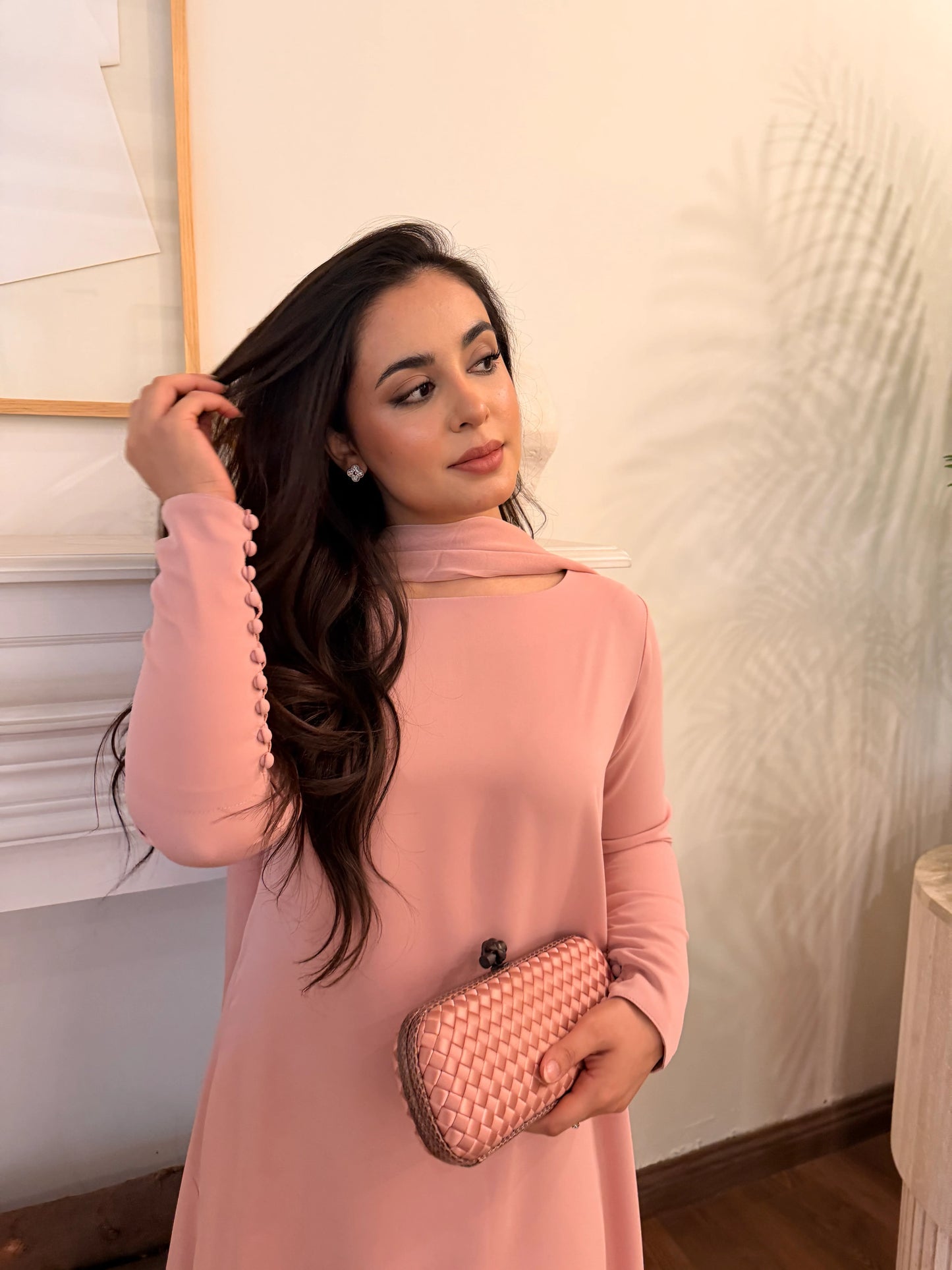 PINK BUTTONED SET | Sak Atelier