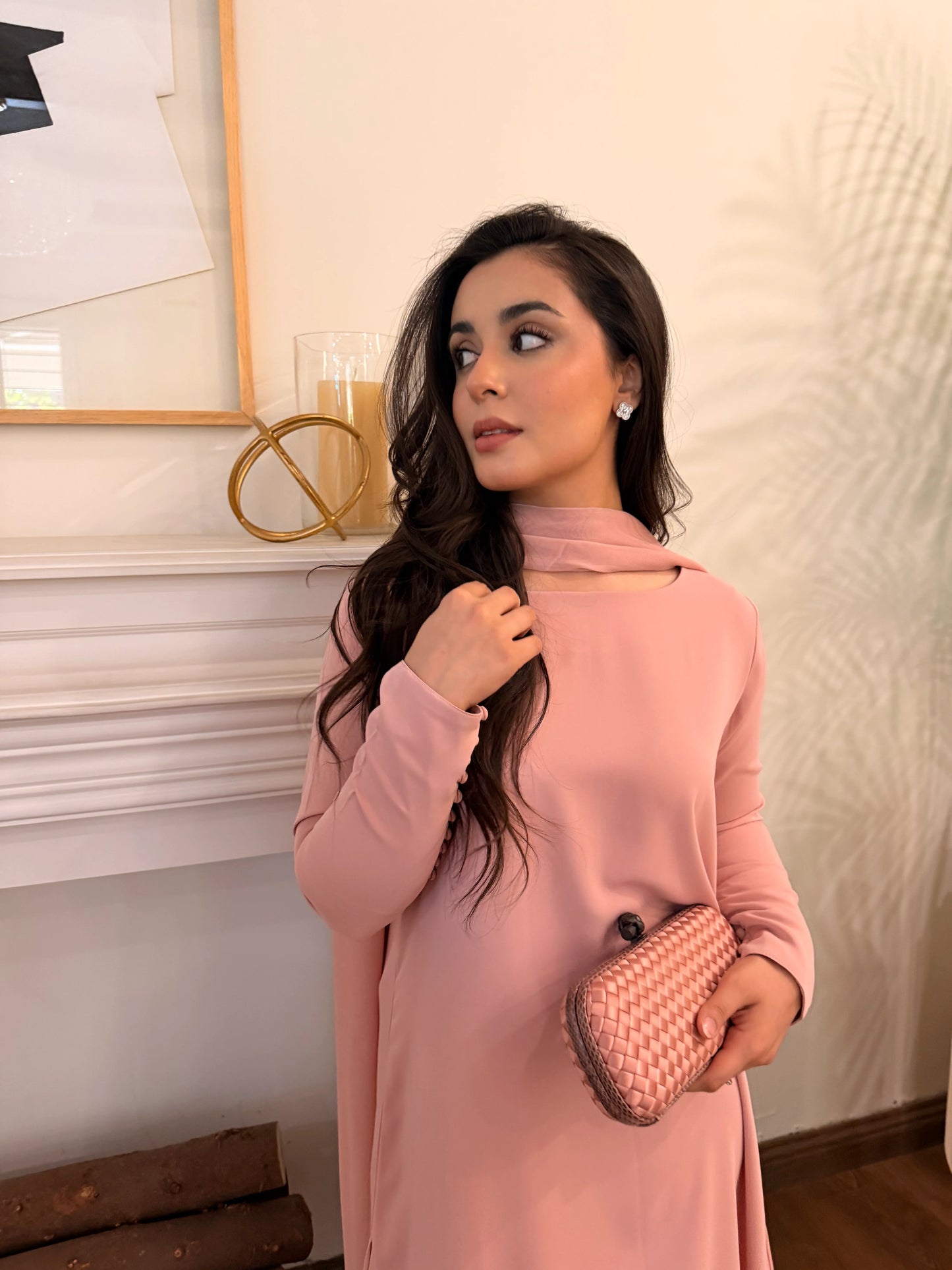 PINK BUTTONED SET | Sak Atelier