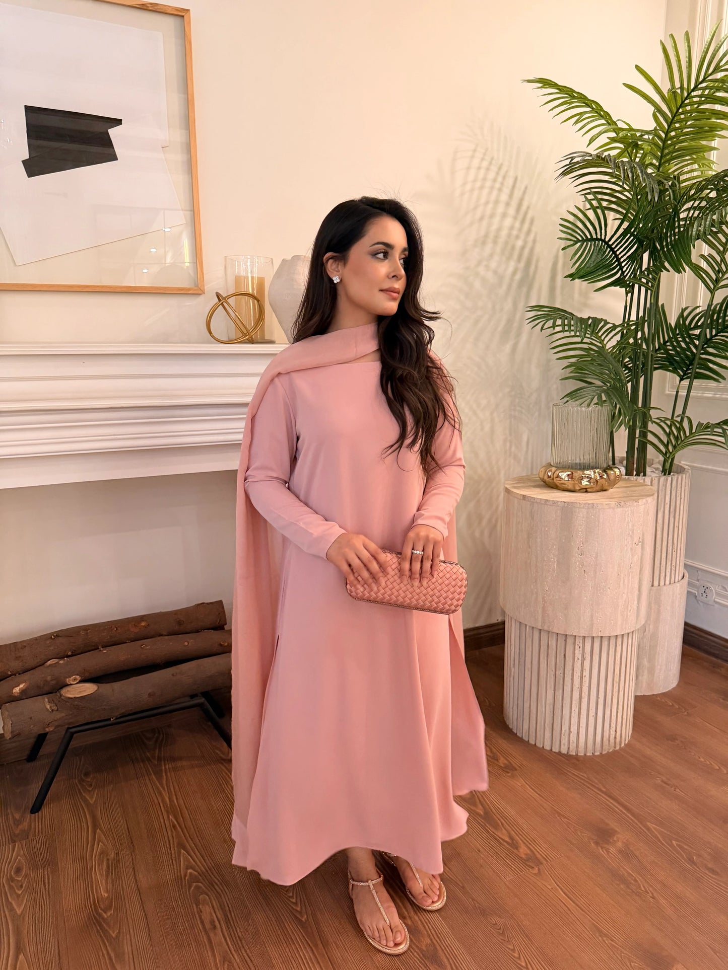 PINK BUTTONED SET | Sak Atelier