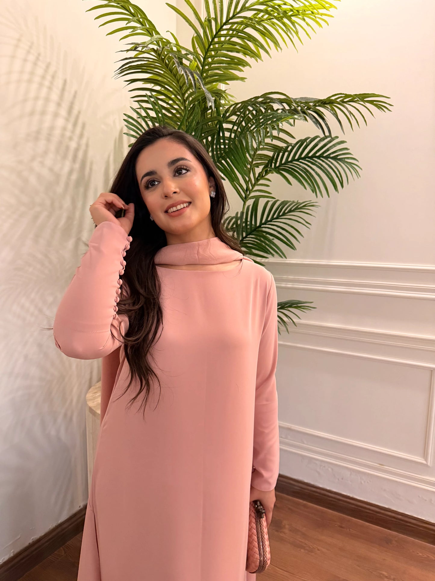 PINK BUTTONED SET | Sak Atelier