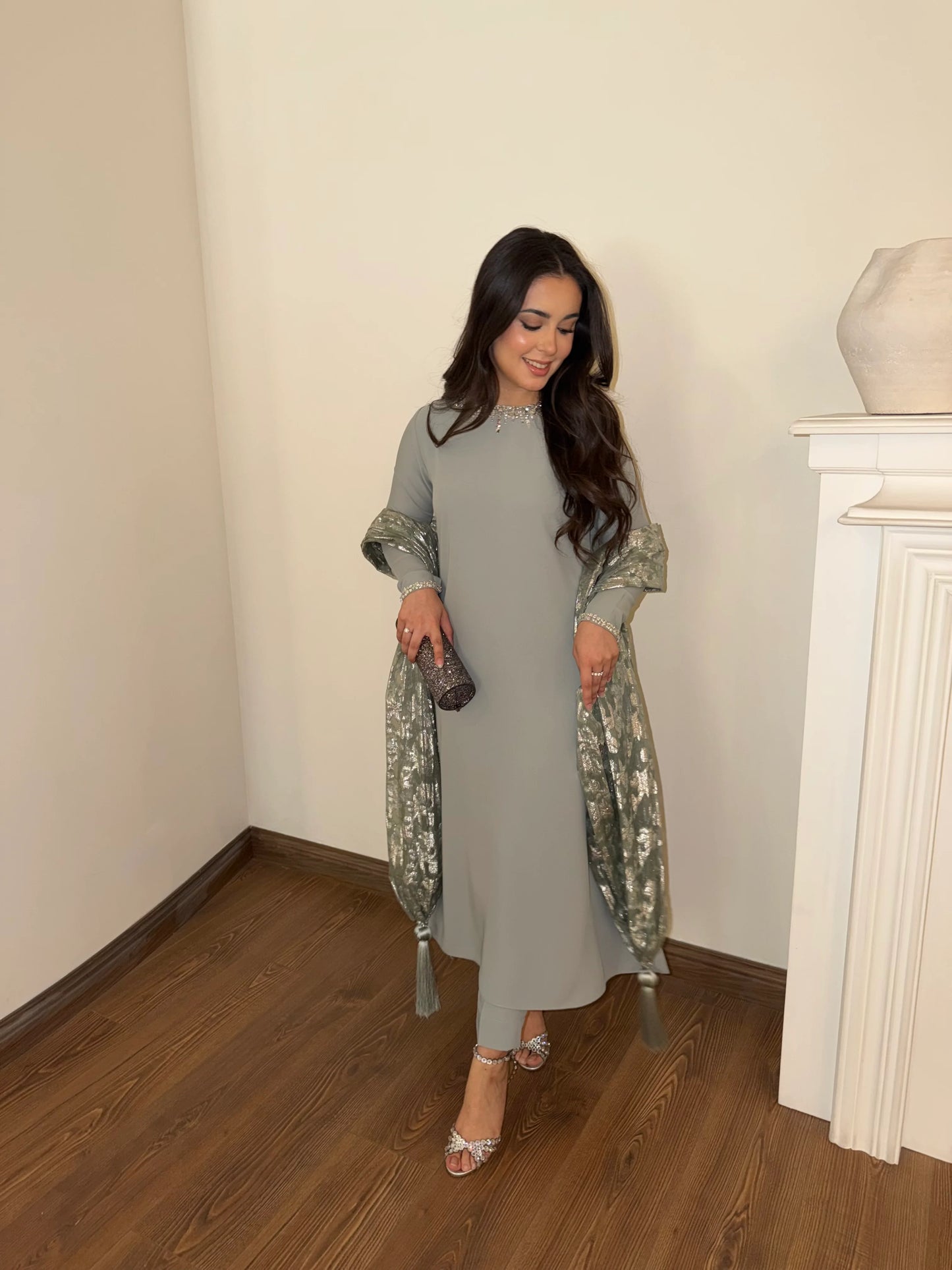 SOFT GREY CLARA SET | Sak Atelier