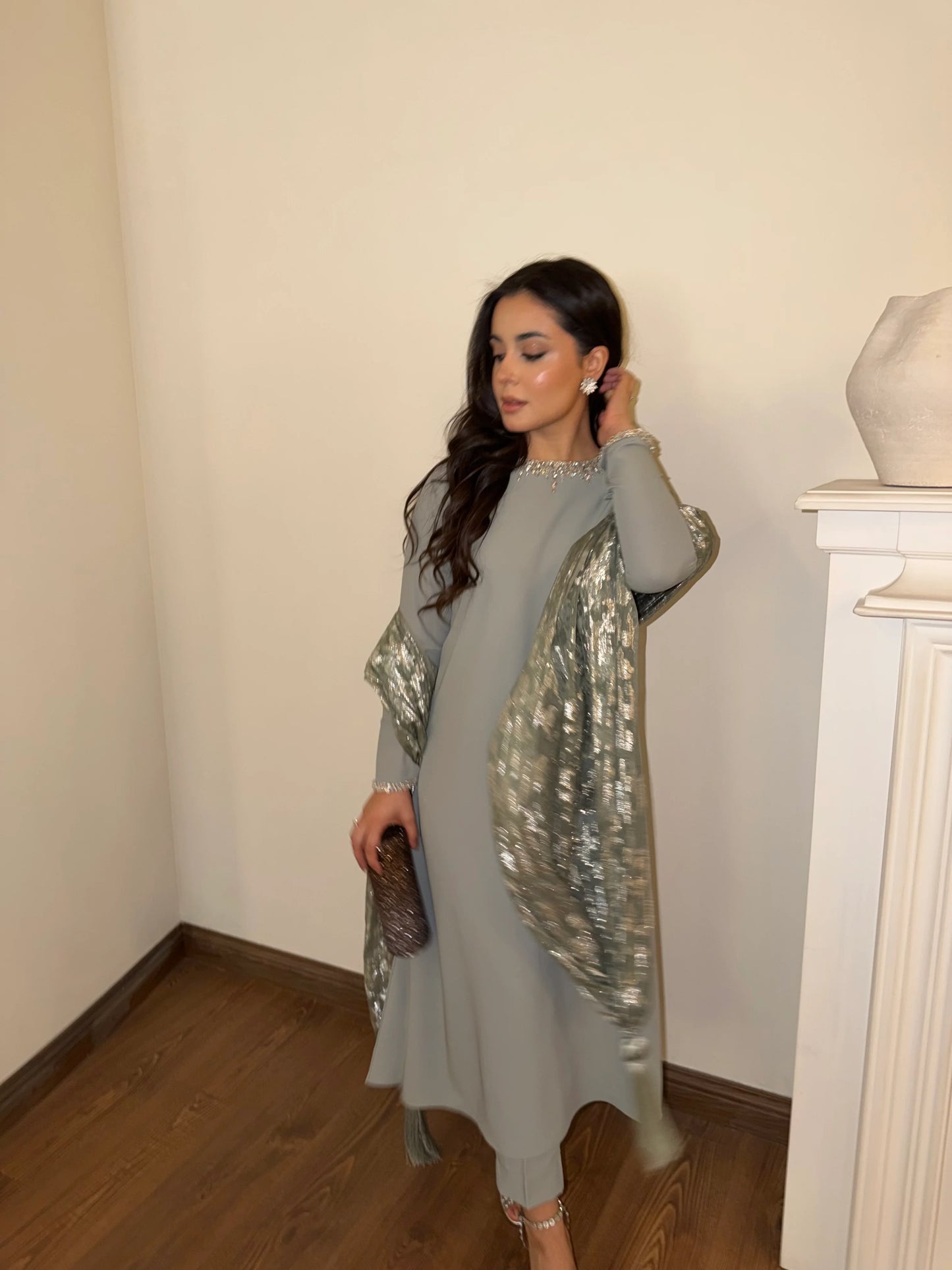 SOFT GREY CLARA SET | Sak Atelier