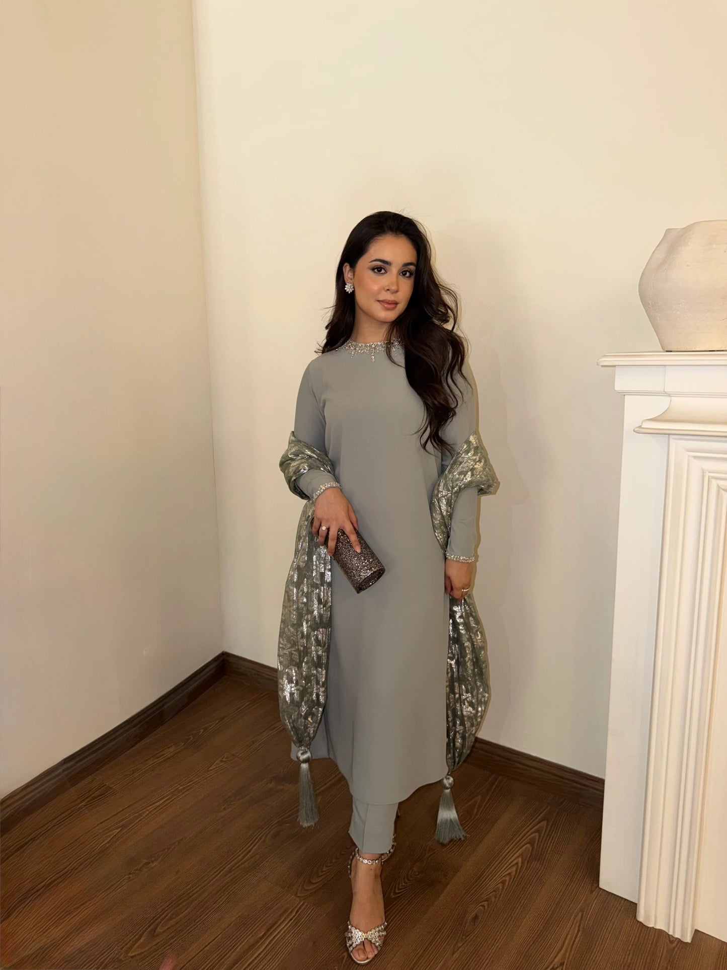 SOFT GREY CLARA SET | Sak Atelier