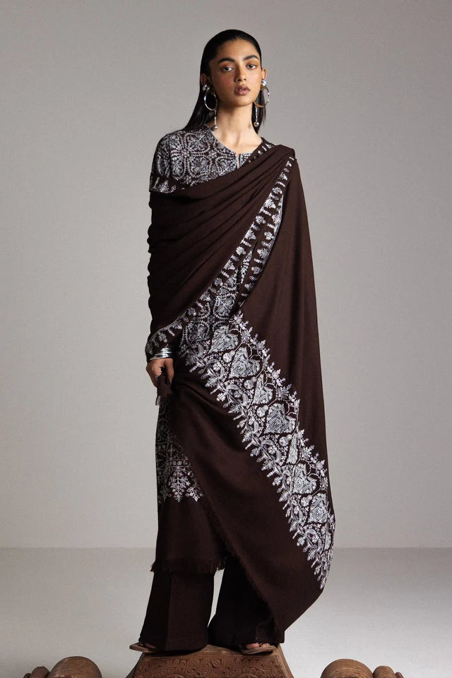 AQEEQ-D1 | WINTER UNSTITCHED SARAAB | ZARA SHAHJAHAN