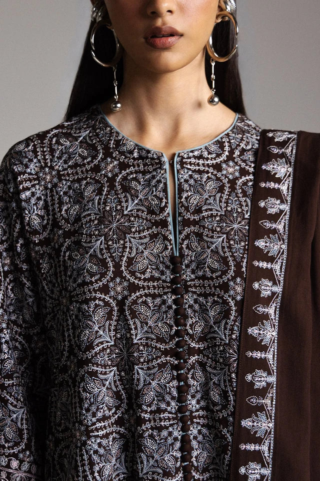 AQEEQ-D1 | WINTER UNSTITCHED SARAAB | ZARA SHAHJAHAN