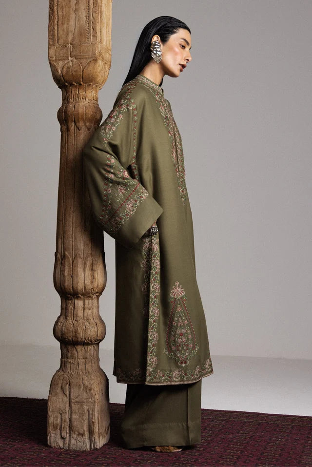 CHINAR-D2 | WINTER UNSTITCHED SARAAB | ZARA SHAHJAHAN