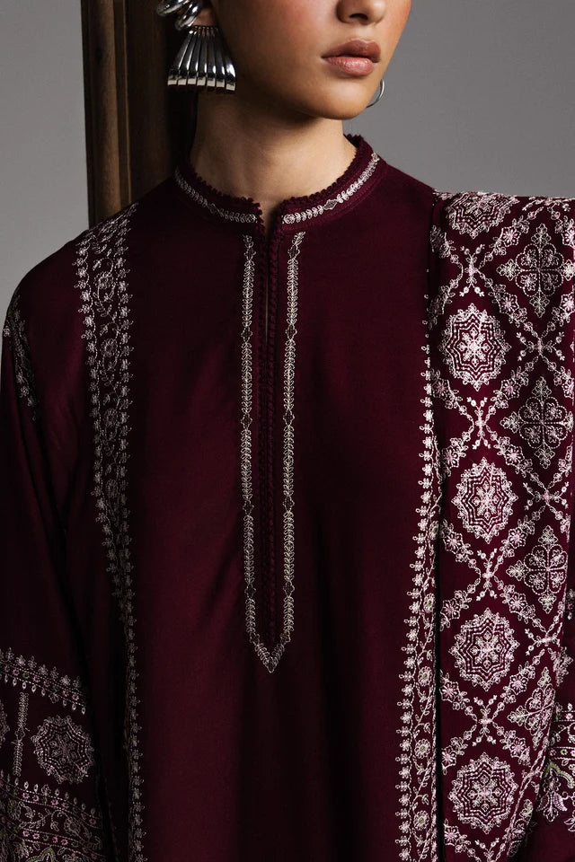 MEHRAB-D3 | WINTER UNSTITCHED SARAAB | ZARA SHAHJAHAN